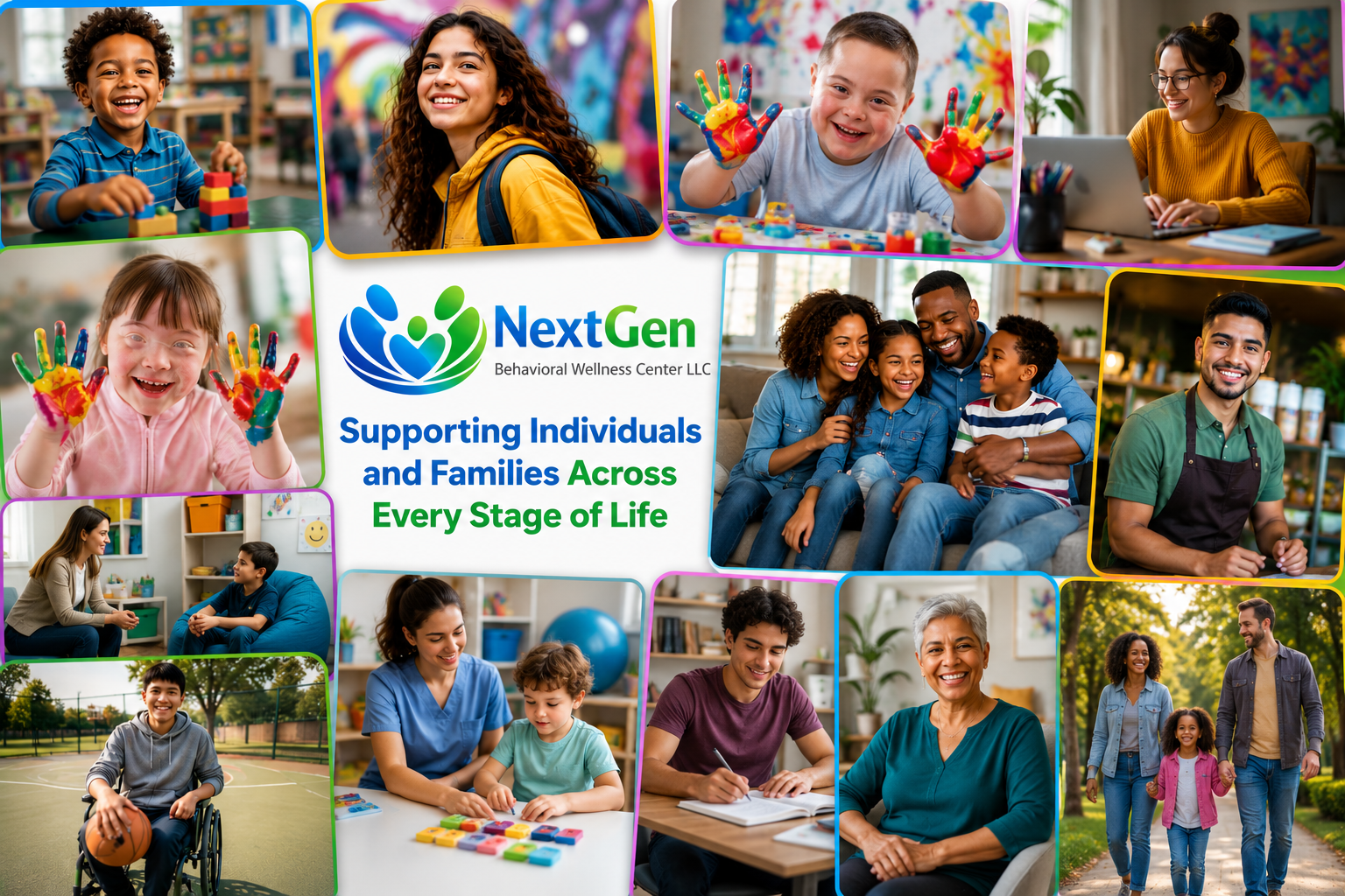 NextGen community members learning, playing, and connecting together